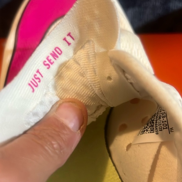 Nike Zoom Rival Sprint Women's White and Pink Track Shoes - Picture 7 of 13